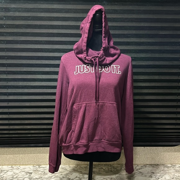 Nike Tops - Nike Women’s Purple Funnel Neck Pullover Hoodie Size Medium